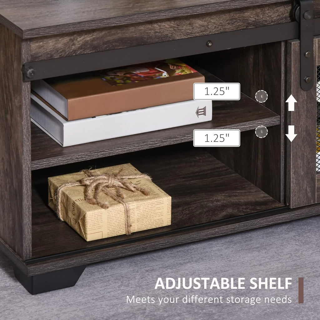 Dark Brown Coffee Table with Storage N4499