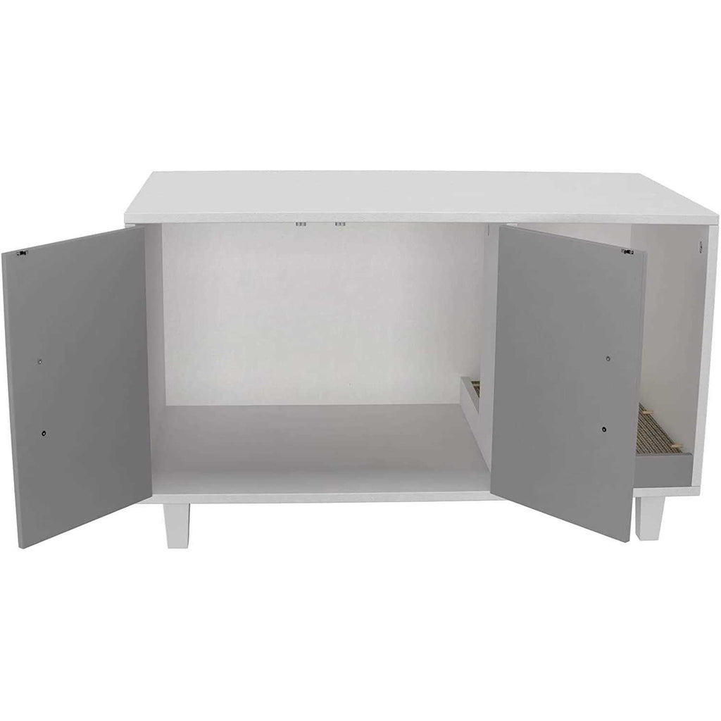 Cat Litter Box Enclosure with Scratch Pad Q1999