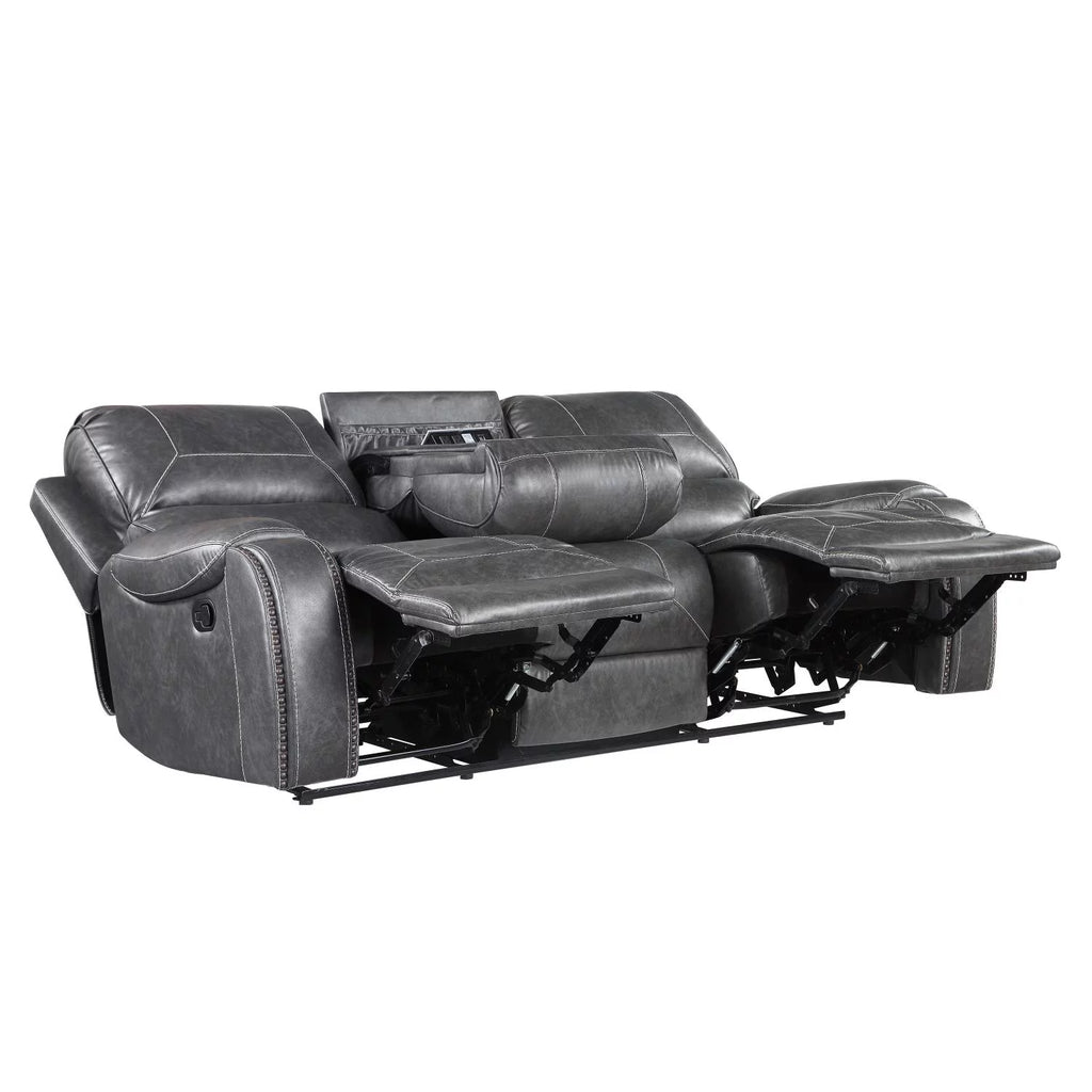 Manual Recliner Sofa Grey A83058