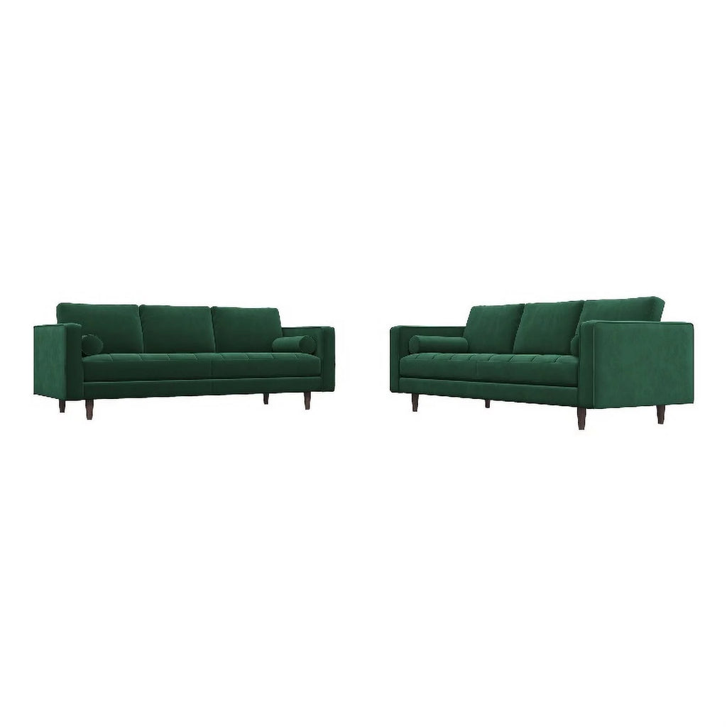 Green Velvet Sofa Set Q934