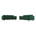Green Velvet Sofa Set Q934