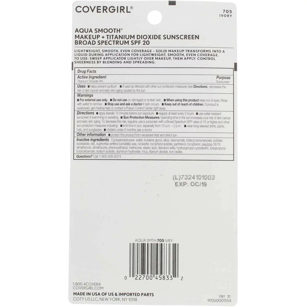 Compact Foundation Ivory 0.40 oz Pack of 6 Y167537