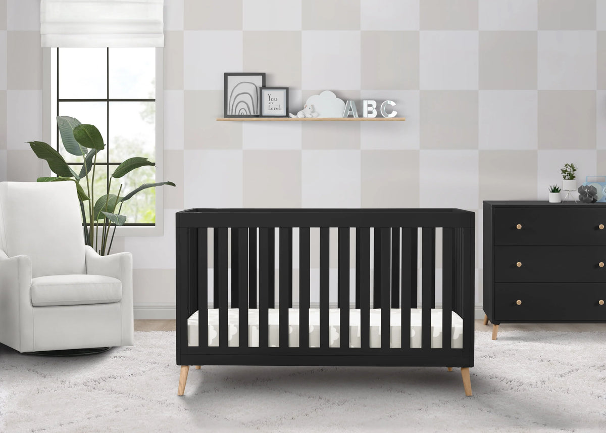 4-in-1 Convertible Baby Crib V6421