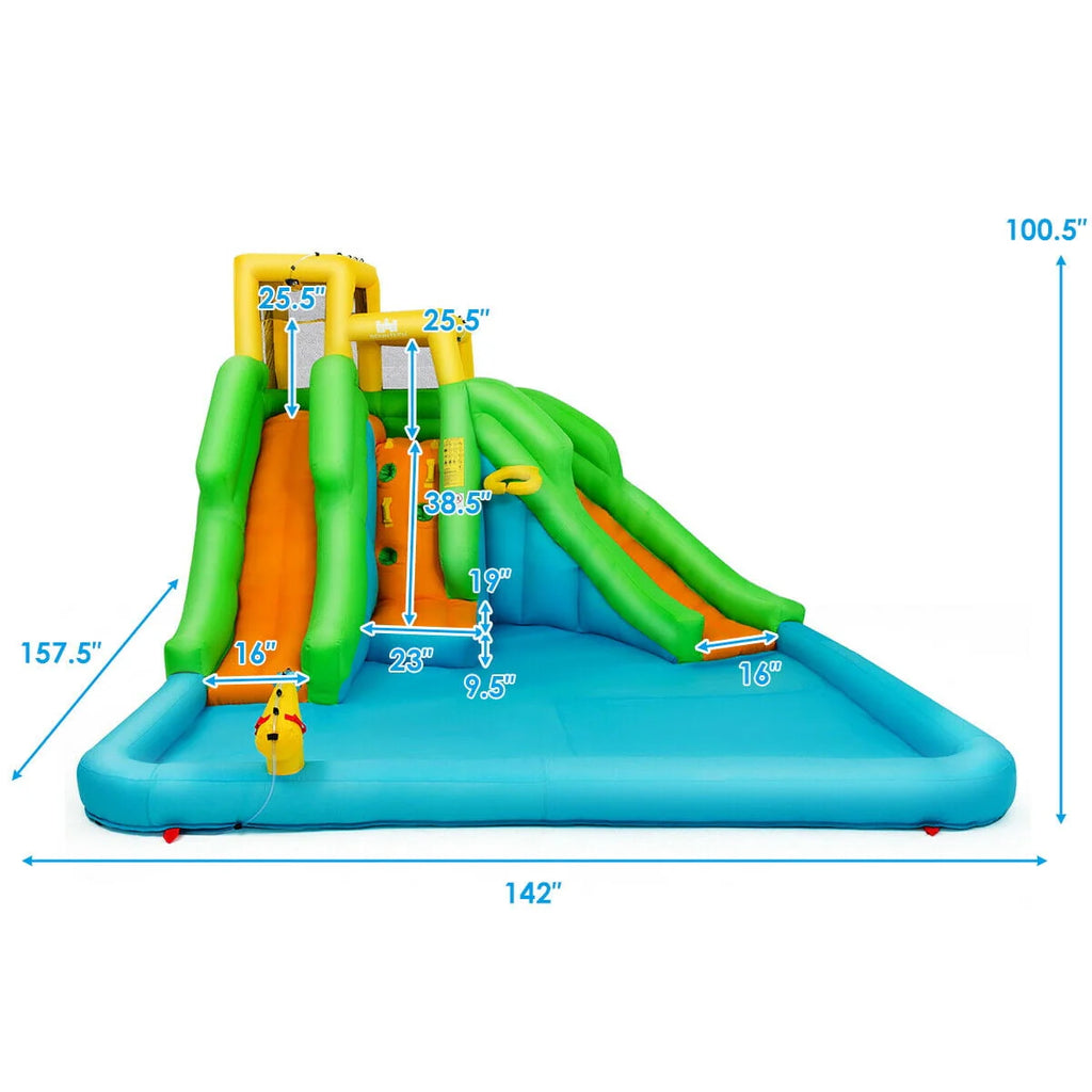 Inflatable Bounce House with 2 Slide and Climbing Wall U200