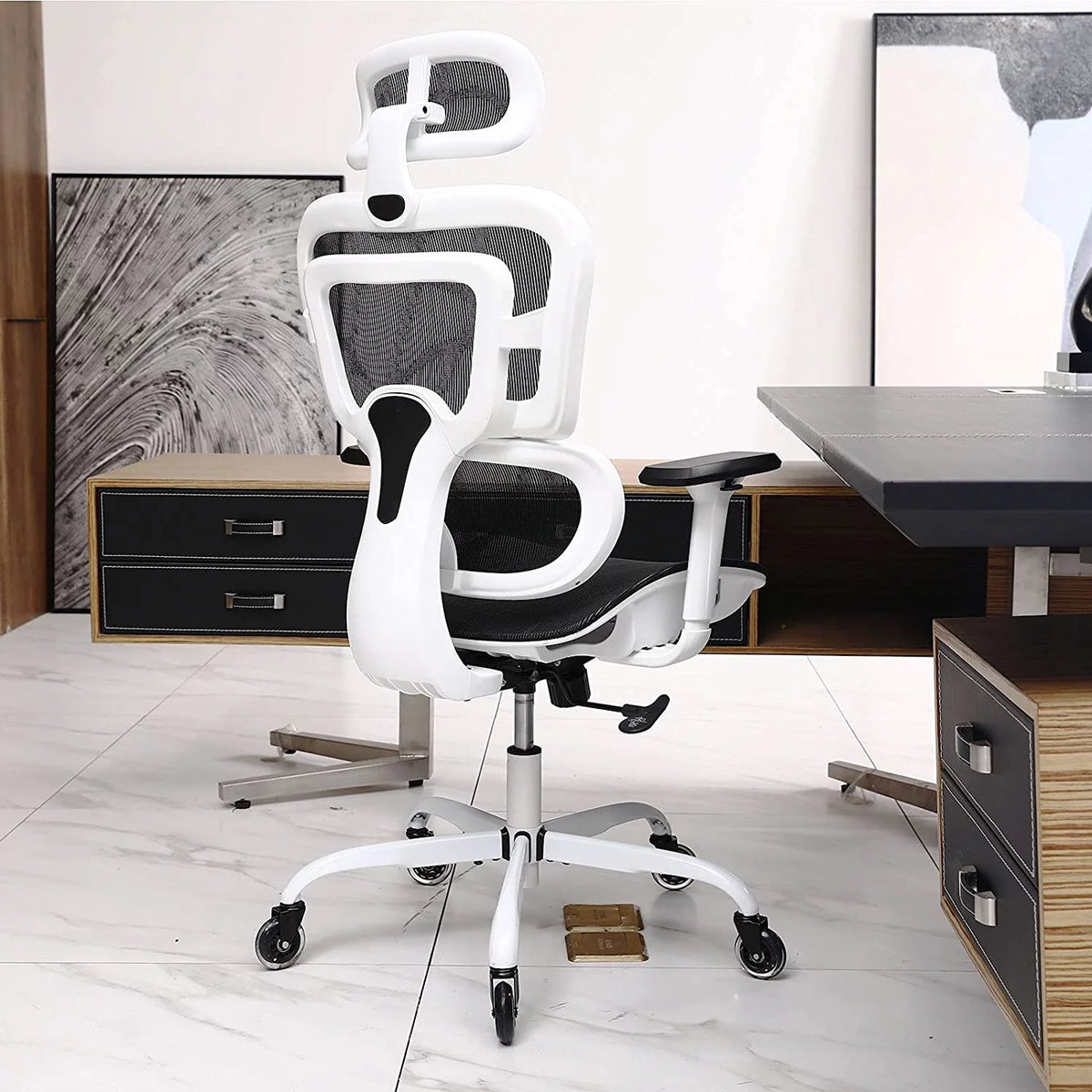 Black Ergonomic Office Chair with Lumbar Support S153361