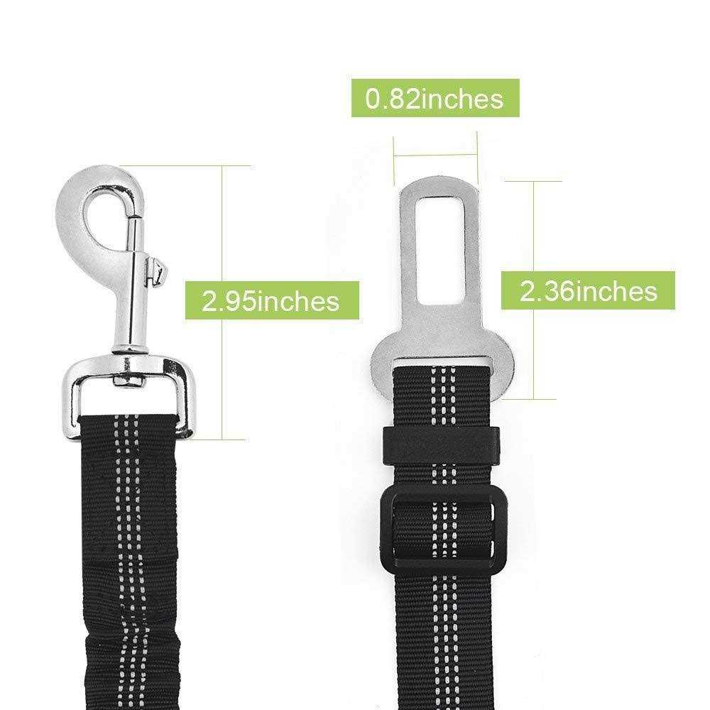 Dog Car Harness Seat Belt Set Adjustable Mesh Breathable O107541