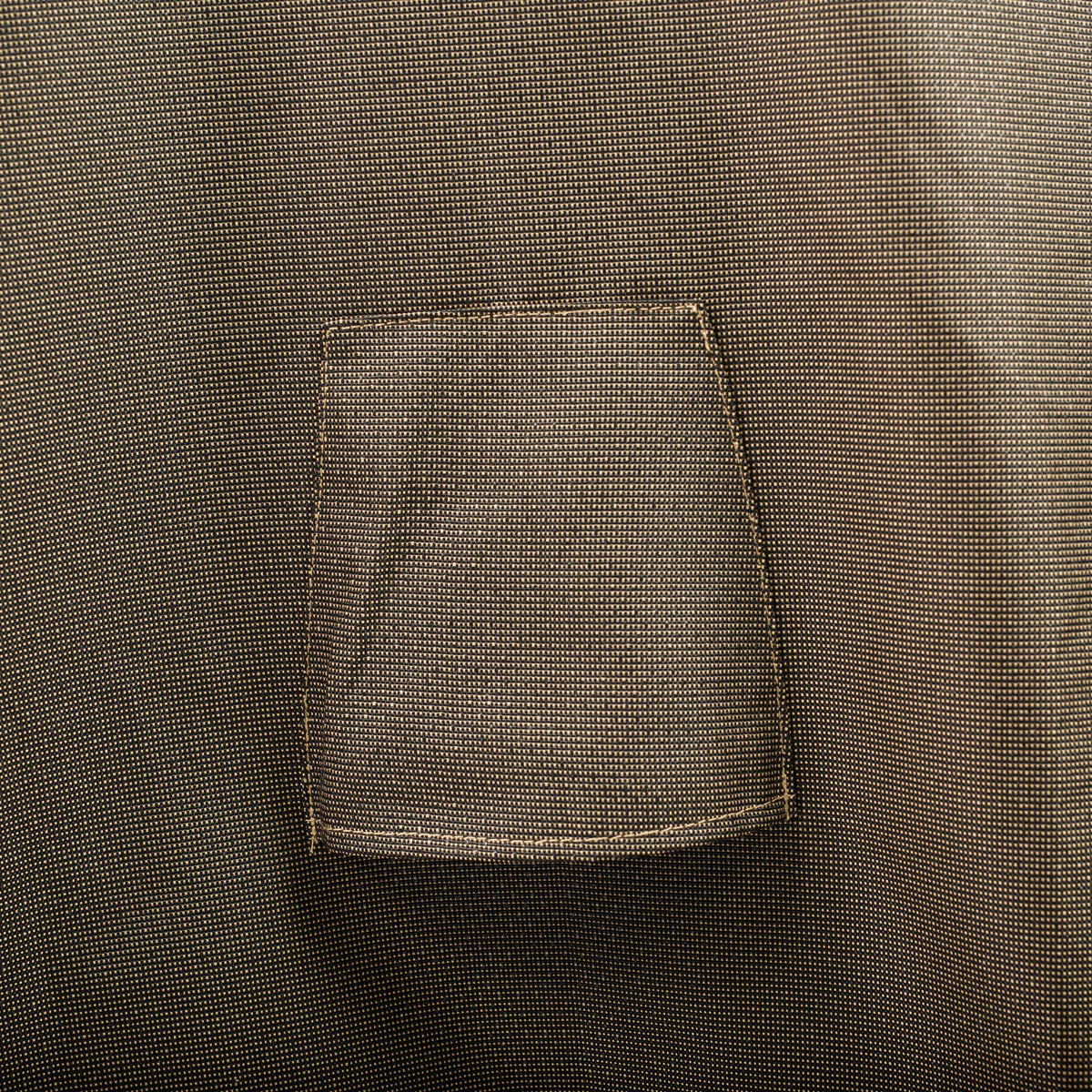 Black and Tan Patio Table Ottoman Cover U444400