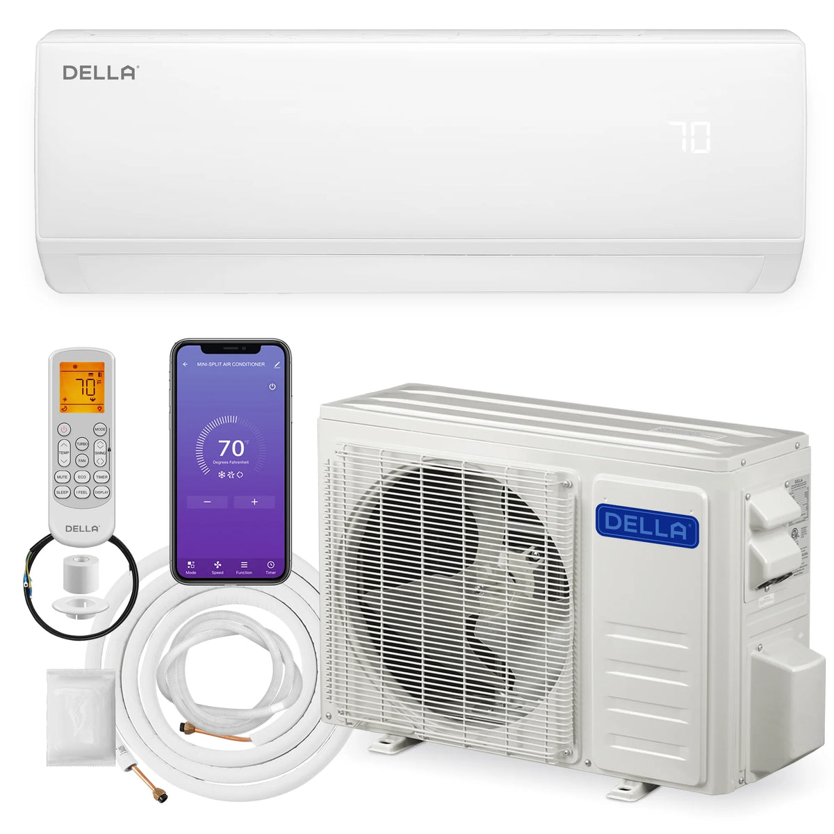 22000 BTU Mini Split Air Conditioner and Heater with Heat Pump W6762
