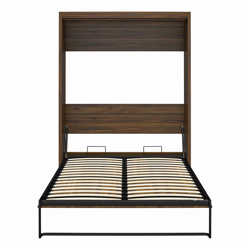 Brown Full Murphy Wall Bed S9844