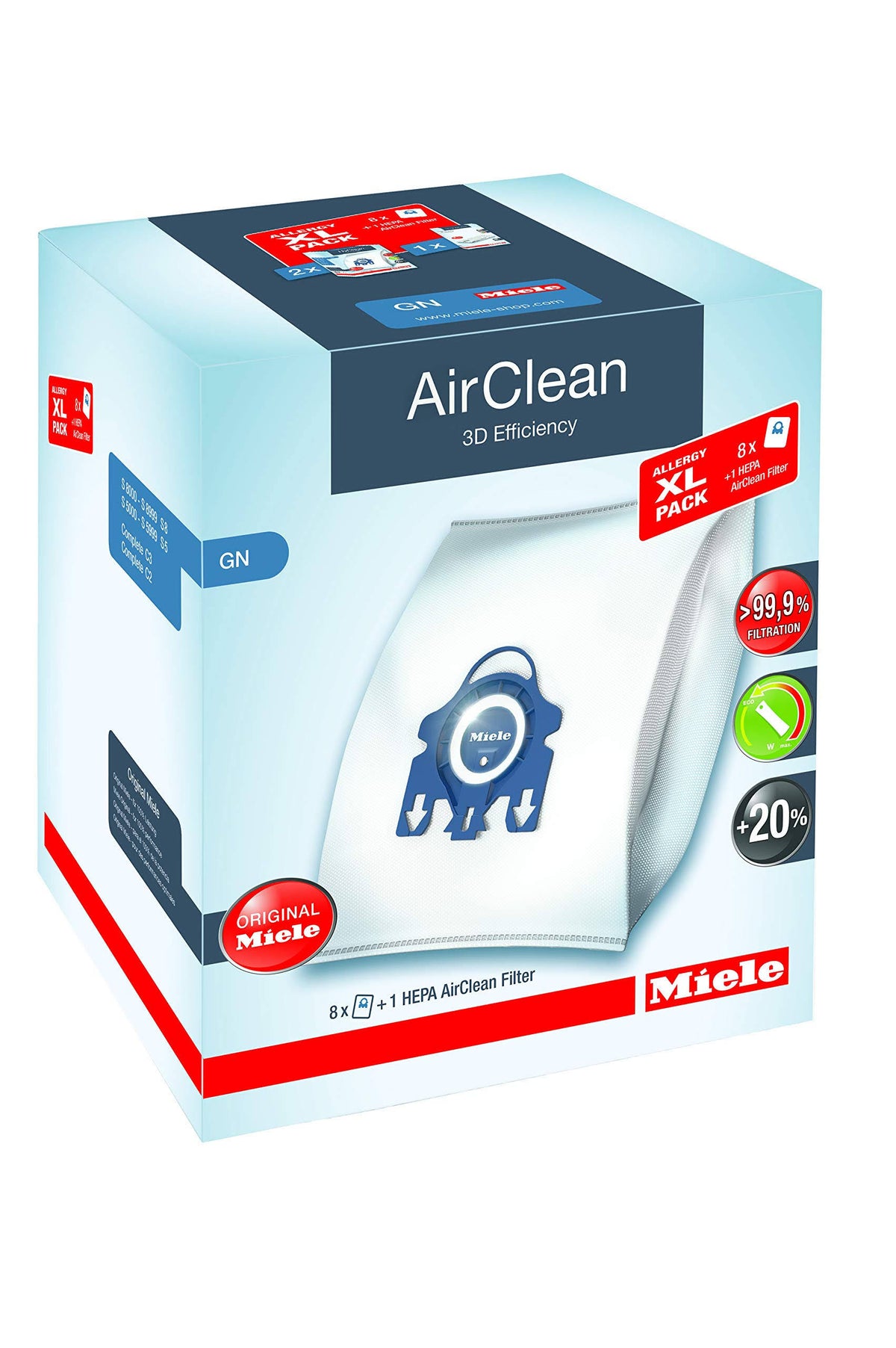 AirClean 3D GN XL Allergy Pack M26867