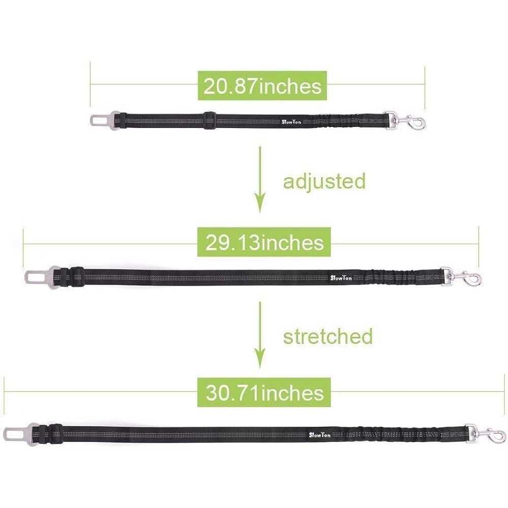 Dog Car Harness Seat Belt Set Adjustable Mesh Breathable O107541