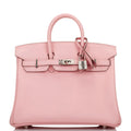 Birkin 25 Rose Sakura Palladium Hardware J2153