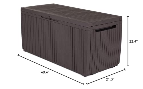 80 Gallon Resin Outdoor Storage Box with Handles M730632