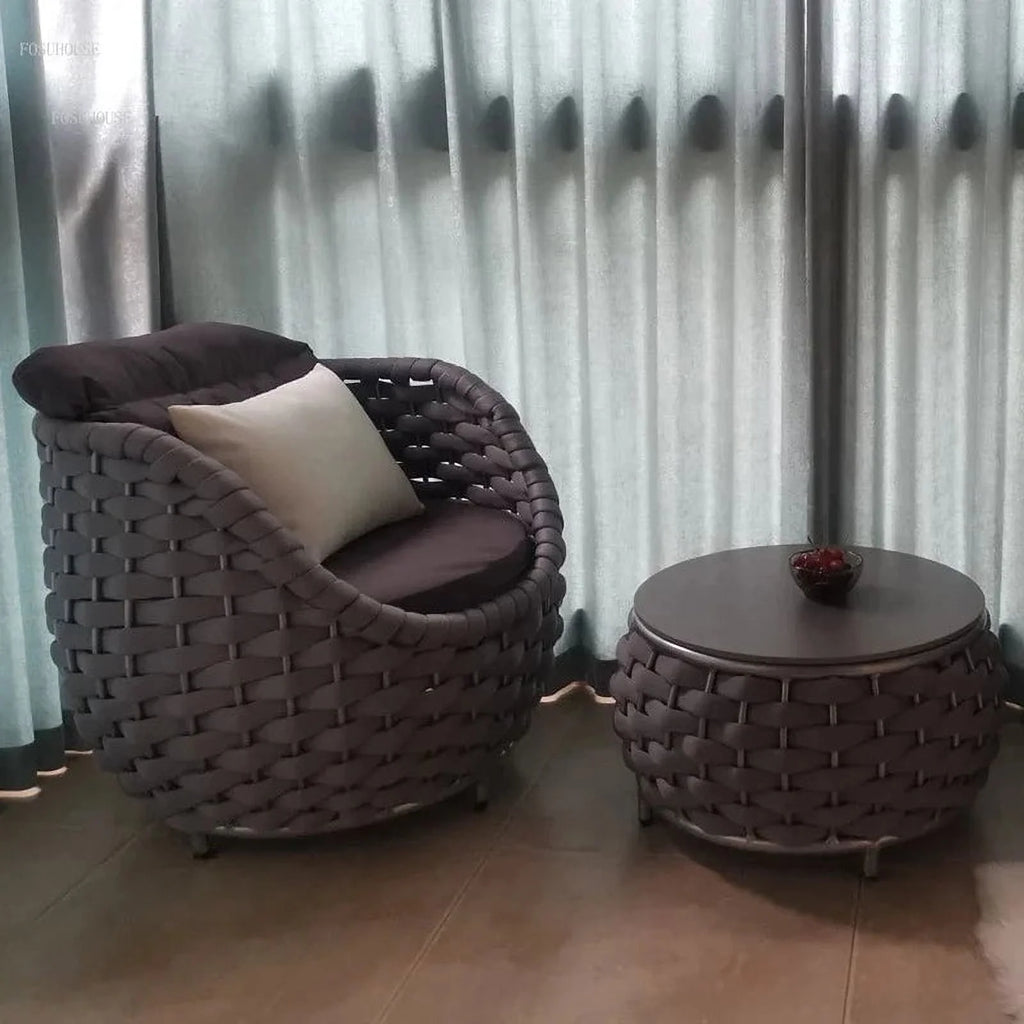 Rattan Chair with Backrest L344871