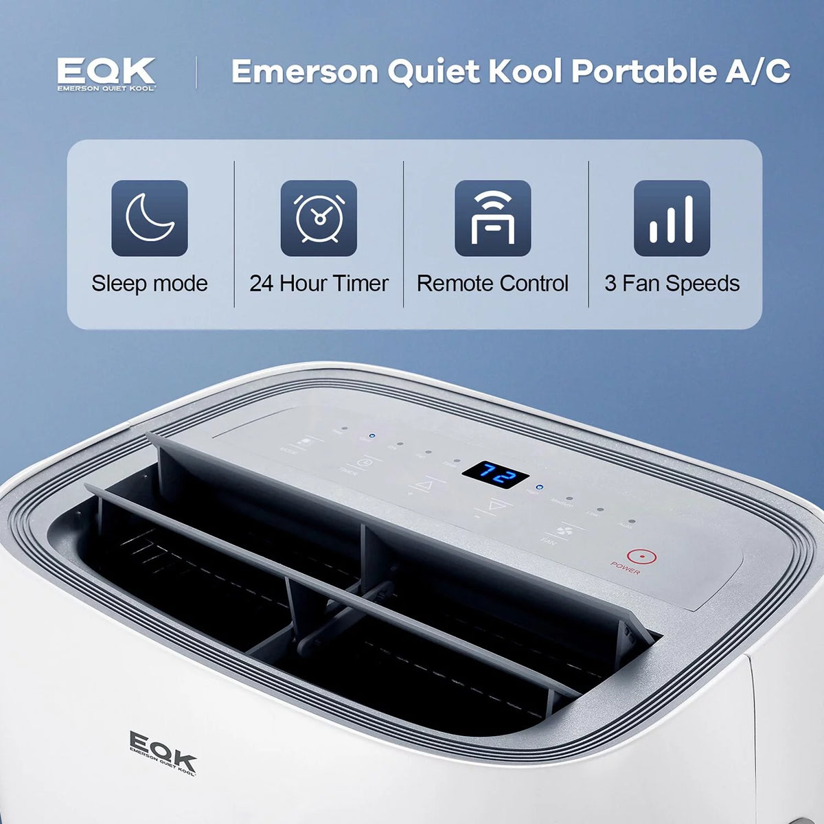 3 in 1 Portable Air Conditioner, Dehumidifier & Fan with Remote Control D67398