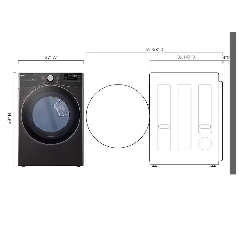7.4 Cu. Ft. Vented Electric Dryer with Steam J4860