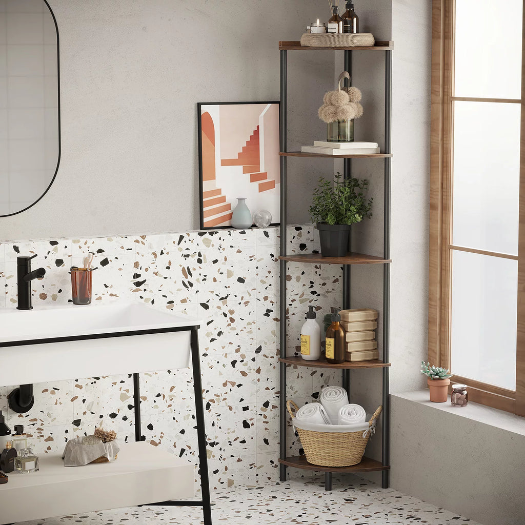 5 Tier Corner Shelf Stand V415794