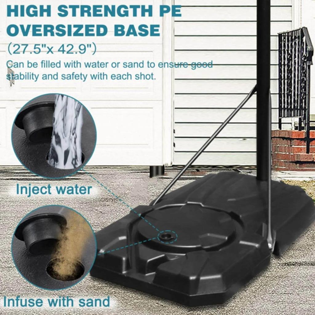 Height Adjustable Basketball Hoop with Stand & Wheels N7927