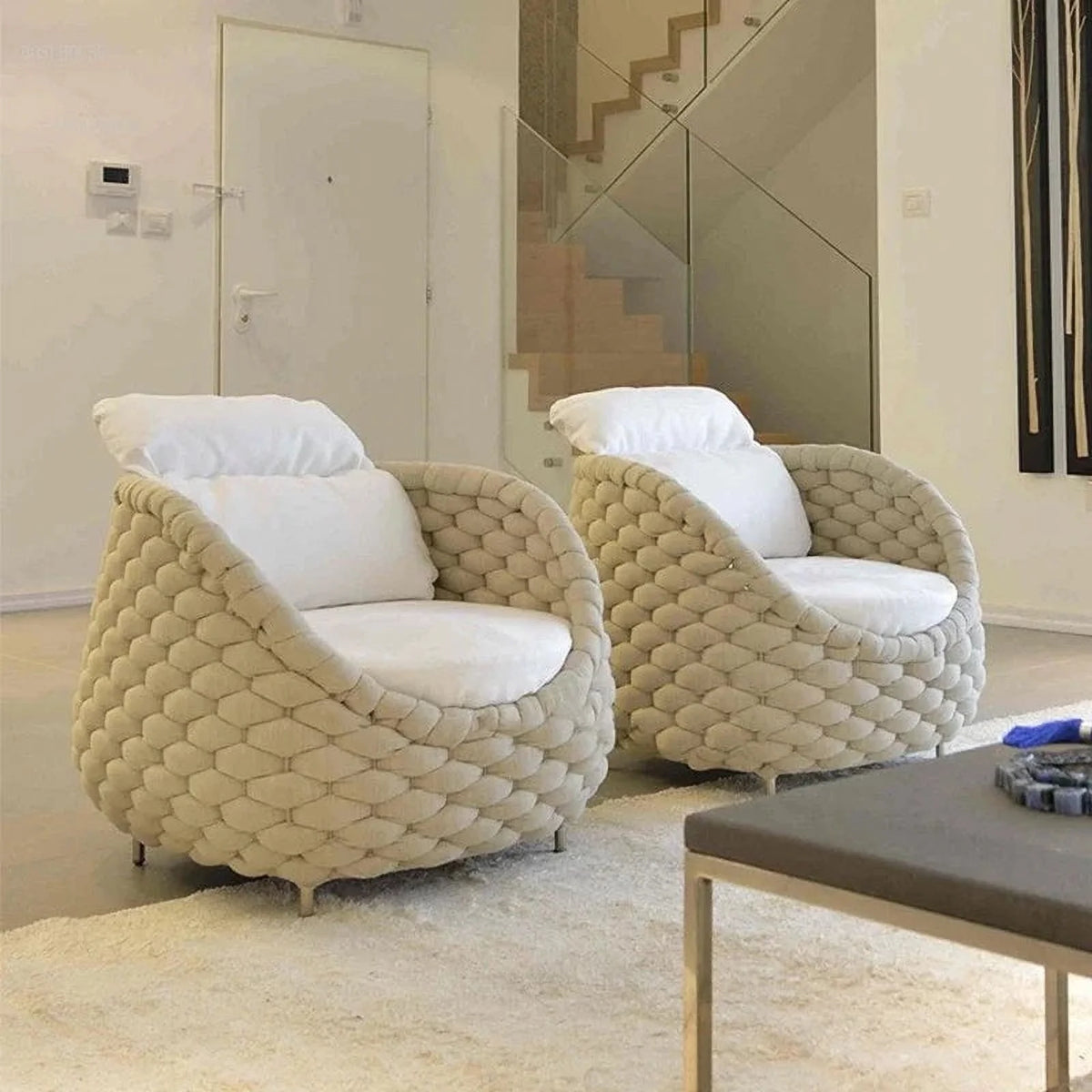 Rattan Chair with Backrest L344871