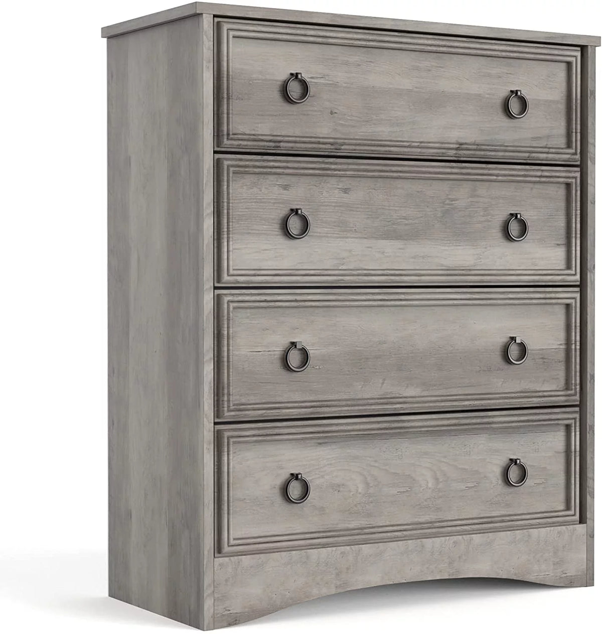 4 Drawer Gray Wood Dresser K5500