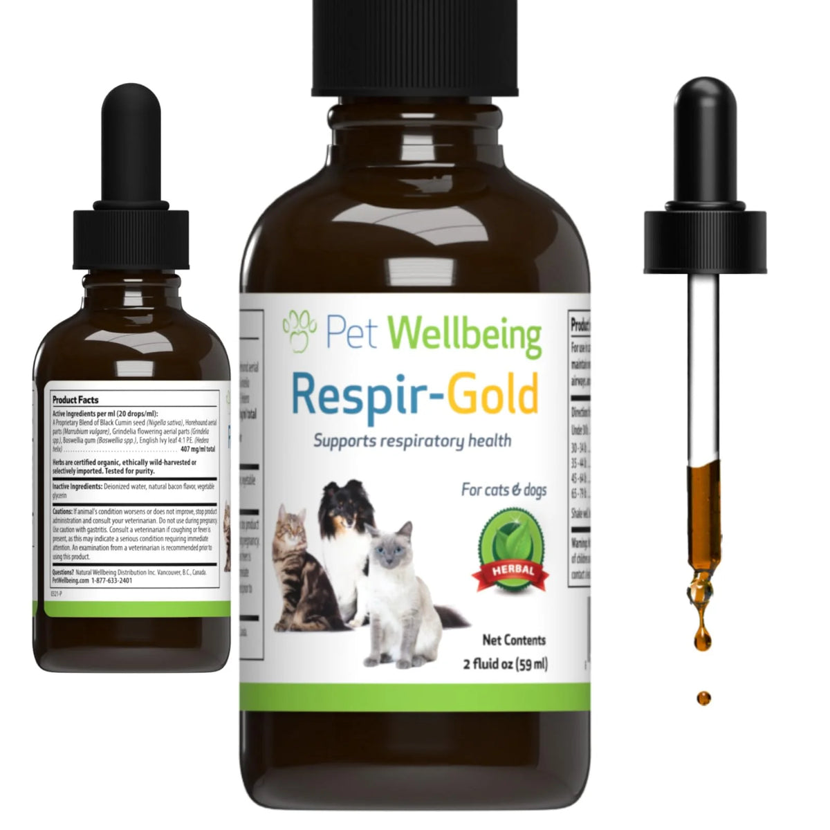 2 oz Herbal Respiratory Supplement for Dogs S7770