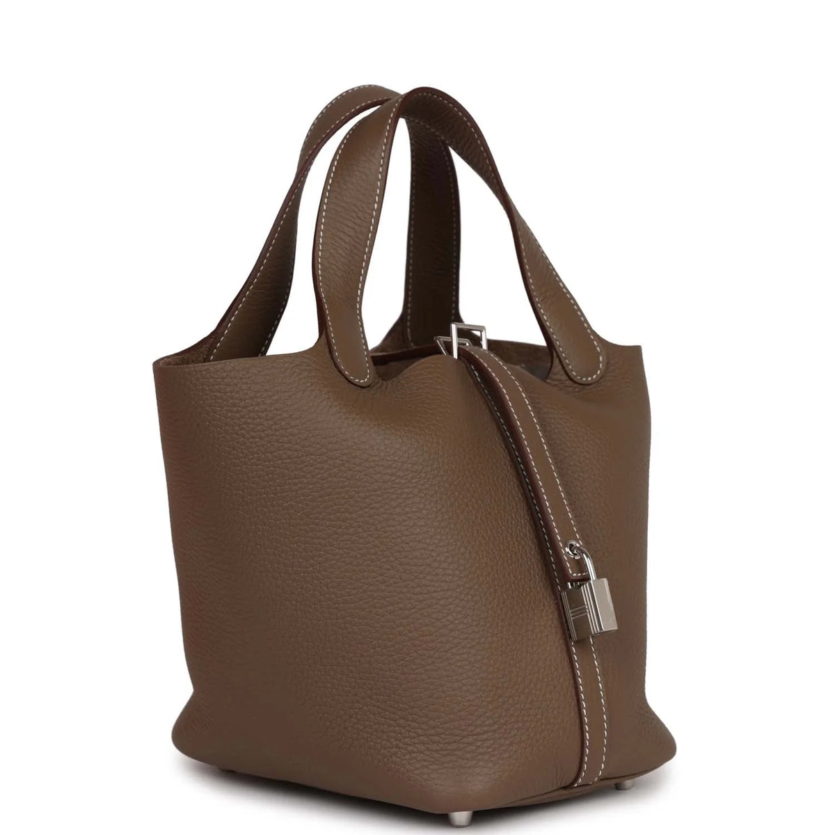 Etoupe Clemence Leather Handbag Z71083