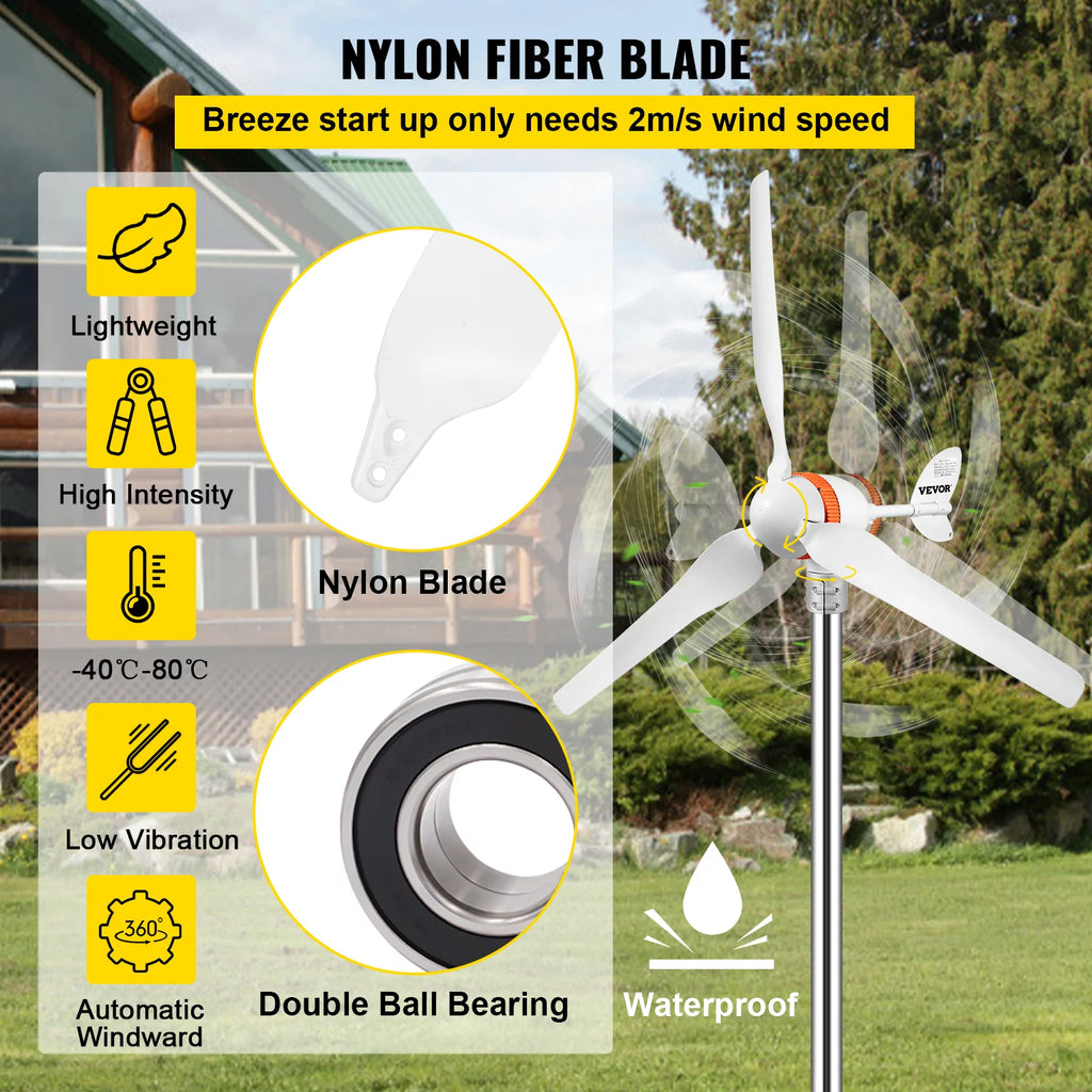 400W 12V Wind Turbine Generator with MPPT Controller B81046