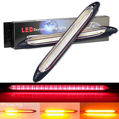 12V Waterproof LED Daytime Running Lights Strip 2Pcs X5532